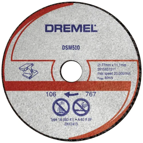 Vista 2 de Dremel Disco de corte de mampostería reforzado DSM520 para sierra compacta DSM20