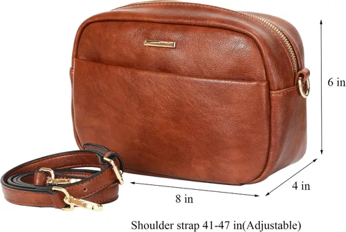 Vista 3 de sqlp Mini bolso cruzado para mujer, tamaño pequeño, con cremallera, bolso de hombro