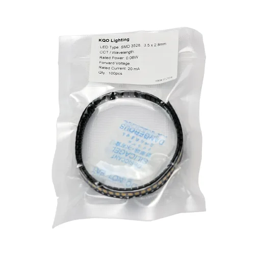 Vista 2 de 100 piezas de LED de montaje en superficie PLCC-2, LED SMD SMT de tamaño 3528 - Rosa, 100 piezas Rosado