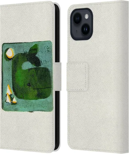 Vista 7 de Head Case Designs Officially Licensed Wyanne Blue Watercolour Bear Animals 2 Leather Wallet Case Compatible with Apple iPhone 15