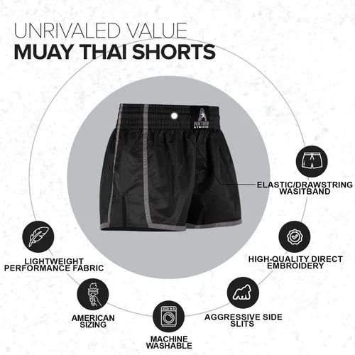 Vista 3 de Anthem Athletics Resolute Muay Thai Shorts - Pantalones cortos de boxeo para hombre y mujer