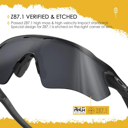 Vista 31 de Lentes de repuesto ANSI Z87.1 para gafas de sol Oakley Holbrook Metal OO4123