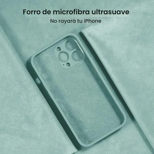 Vista 5 de FireNova Funda diseñada para iPhone 14 Pro Max, funda de silicona mejorada [protección de cámara] con [2 protectores de pantalla], forro