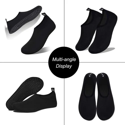 Vista 6 de WateLves - Zapatos de agua para hombres y mujeres, calcetines de secado rápido, usarlos es como estar descalzo, para playa, natación, surf, yoga
