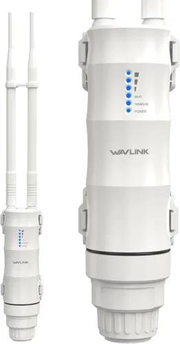 Vista 11 de WAVLINK AC1200 Extensor WiFi de largo alcance para exteriores/punto de acceso inalámbrico con POE activo/pasivo, puerto WAN/LAN, IP67 impermeable