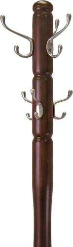 Vista 2 de Winsome Árbol de madera Jera, Capuchino Convenient Organizer with Hanging Hooks for Entryway, Bedroom, Efficient Hall Tree Storage for Coats