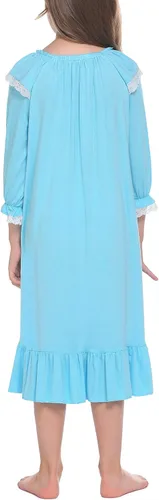 Vista 3 de Ekouaer Camisones suaves de princesa para dormir para niña