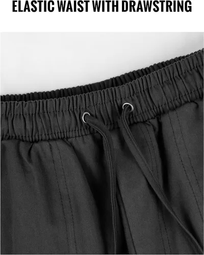 Vista 3 de Athlisan Pantalones cargo para mujer estilo casual cintura elástica pantalones de senderismo con bolsillos