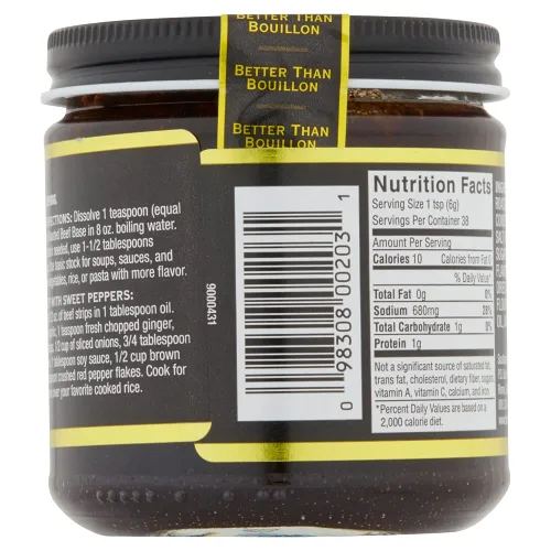 Vista 6 de Better Than Bouillon Base Premium de Carne Asada, Hecha con Carne Asada Sazonada, Base Mezclable para Sabor Adicional, 38 Porciones por Frasco