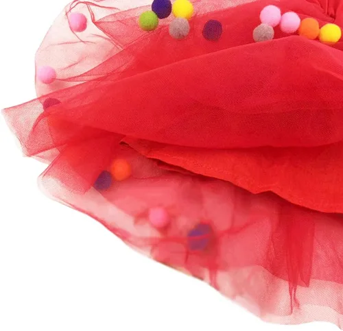 Vista 7 de YOHA Vestido tutú de cumpleaños para niñas pequeñas, tutú de sirena, suave, con pompones, para niñas pequeñas