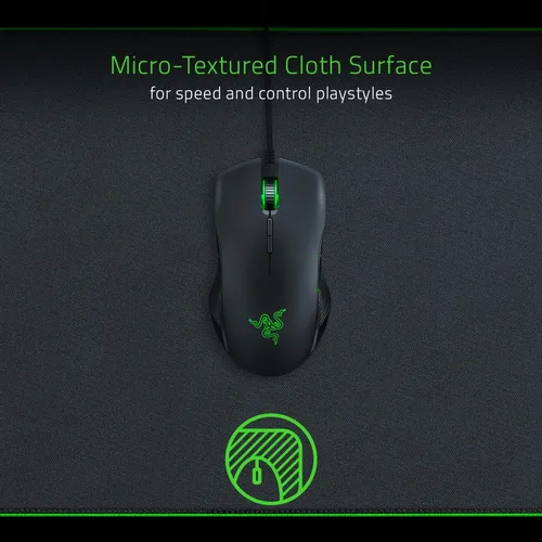 Vista 3 de Razer Goliathus Chroma - Alfombrilla de mouse suave para juegos con superficie de tela microtexturizada, optimizada para todos los ajustes