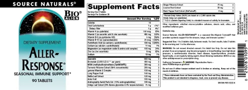 Vista 4 de Source Naturals Aller-Response - Apoyo Inmune Estacional - 90 Tabletas