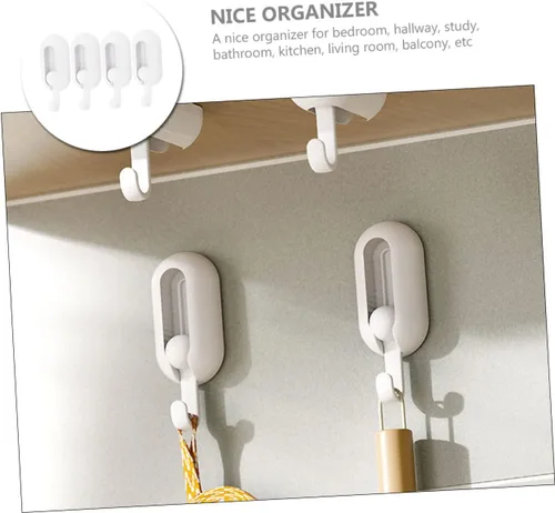Vista 3 de 4 ganchos universales giratorios para toallas, gancho para toallas, colgador de pared, faroles, colgador de cocina, ganchos para colgar en la pared