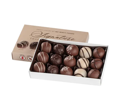 Vista 2 de Trufas gourmet, 15 unidades, veganas, sin lácteos, sin nueces, aptas para alérgicos