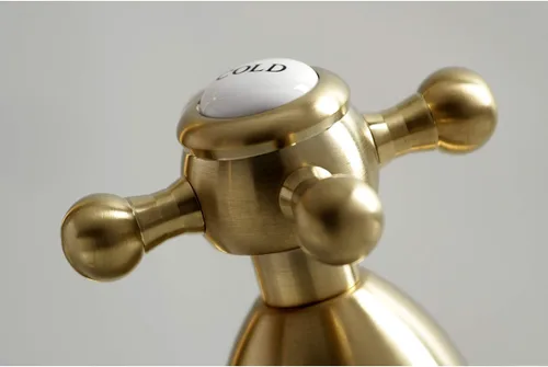 Vista 4 de Kingston Brass KS1977BX - Grifo de baño extendido de 8 pulgadas, latón cepillado