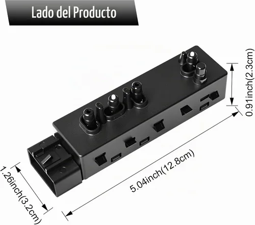 Vista 7 de Interruptor de asiento eléctrico Ferding Control de inclinación del asiento izquierdo del conductor Compatible con Buick/Cadillac/Chevrolet/GMC