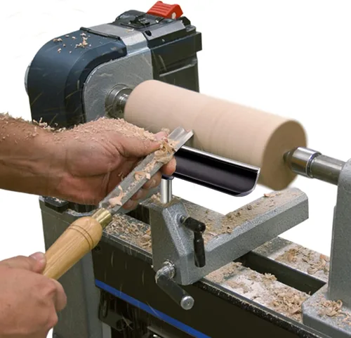 Vista 7 de Descanso de herramientas de torno de acero inoxidable de 12 pulgadas para carpintería Torno de torneado de madera, poste de 5/8 pulgadas de diámetro