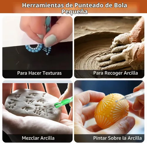 Vista 8 de Herramientas de arcilla polimérica, Pin de rodillo de arcilla acrílica, Herramientas de cortadores de arcilla polimérica, Tablero de prensa de hoja