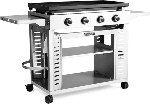 Vista 3 de BBQGUYS Victory Plancha de propano de 36 pulgadas, 4 quemadores, plancha de gas propano LP
