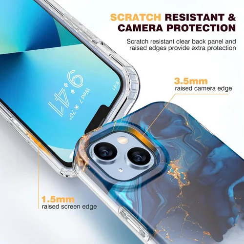 Vista 300 de DIACLARA - Funda transparente compatible con iPhone XR 6.1 pulgadas 2018