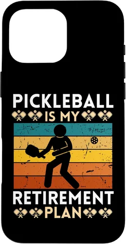 Vista 19 de Pickleball Is My Retirement Plan Case for iPhone 16