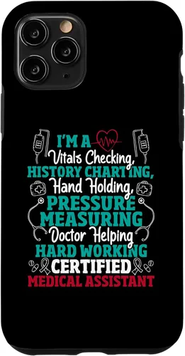 Vista 13 de iPhone 12 Mini Asistente Médico Certificado - Funda CMA de Verificación Vital Nurse Life