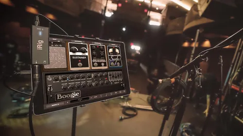 Vista 8 de IK Multimedia iRig HD 2 interfaz de audio de guitarra para iPhone, iPad, Mac, iOS y PC con cables USB-C, Lightning y USB y grabación de música de 24