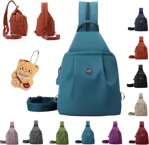 Vista 2 de Bolsa de viaje impermeable de 2 vías, bolsa convertible, bolsa de viaje antirrobo para mujer