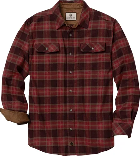 Vista 32 de Legendary Whitetails - Camisa de franela para hombre de manga larga con botones, ajuste relajado