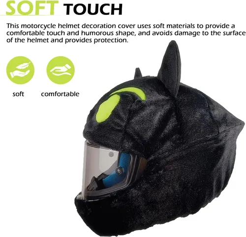 Vista 3 de Funda para Casco de Motocicleta de Cara Completa, Cubierta Protectora para Equipo de Cabeza de Motocicleta Resistente a Rayones, Decoración de Casco