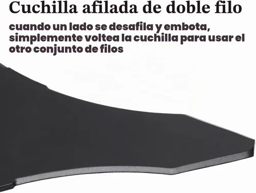 Vista 2 de Eapele Hoja de cortadora de cepillo para malas hierbas, hoja de repuesto con adaptador, de acero de carburo, para eje de 25.4 mm o 20 mm, compatible