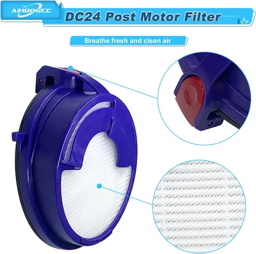 Vista 7 de Kits de filtros de vacío para Dyson DC24, DC24 Animal, DC24 Multi-Floor the Ball, Part 919777-02 & 915928-12,1 Filtro Pre Motor y 1 filtro Hepa