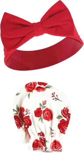 Vista 55 de Hudson Baby Conjunto de diadema de algodón y manoplas para rascar para bebé