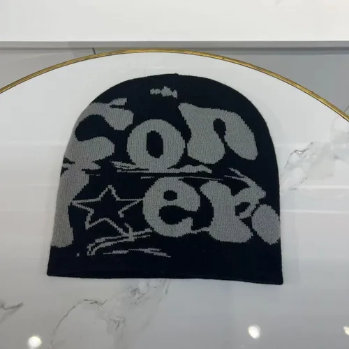 Vista 3 de Mujeres Hombres Y2K Beanie Hat Letra Impresión Sombrero de Punto Sombrero de Lana Cálido Sombrero Casual Deportes Pullover Sombrero Moda Hip Hop