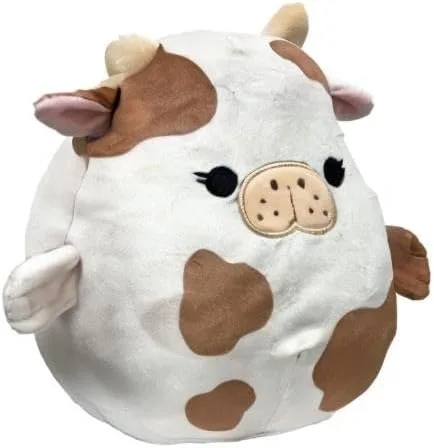 Vista 2 de Squishmallows Peluche Kellytoy oficial de Kellytoy Sea Life Squad Squishy Animal de peluche suave (Mopey Sea Cow, 8 pulgadas)