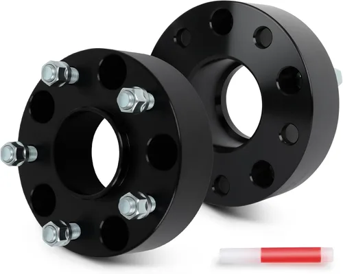 Vista 15 de SCITOO 2 separadores de rueda de 5 x 5.5 pulgadas, adaptadores espaciadores de rueda de 2 pulgadas con pernos de 9/16 de 3.063 in, 5 lengüetas