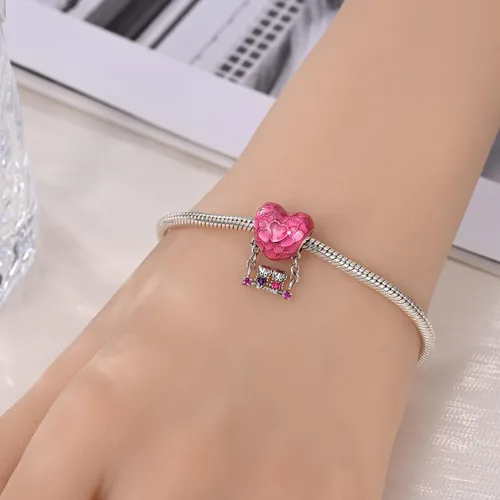 Vista 181 de KUNSIR Los abalorios se adaptan a pulseras Pandora para mujer, plata de ley 925, cuentas colgantes de joyería para niñas, dijes de feliz cumpleaños