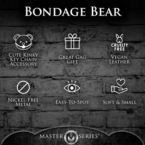 Vista 5 de Master Series Llavero de oso de peluche