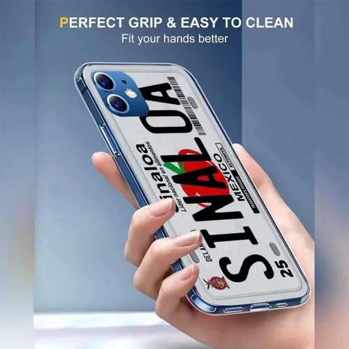 Vista 3 de gLOBoKo Funda de teléfono compatible con iPhone 11 Pro Sinaloa Cool Placa de matrícula TPU a prueba de golpes Funda protectora suave de silicona