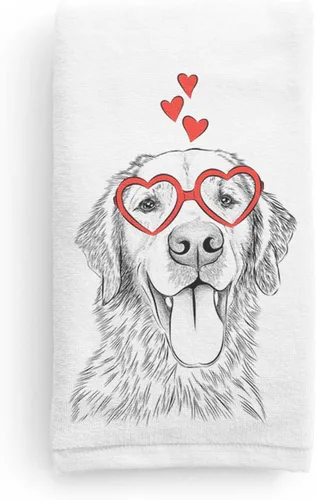 Vista 7 de Inkopious Bare Golden Retriever - Toalla de mano decorativa para baño y cocina