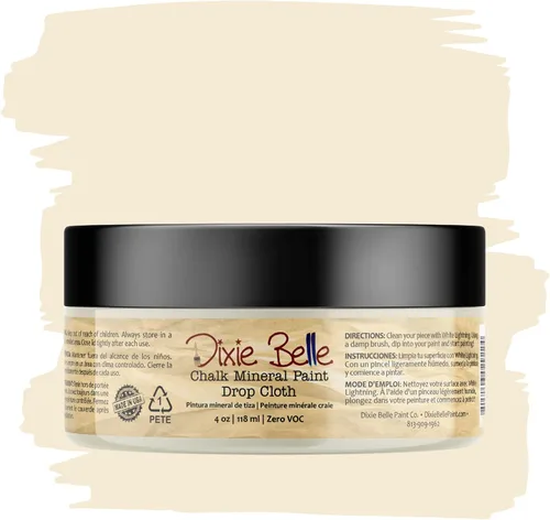 Vista 88 de Pintura para muebles con acabado de tiza Dixie Belle Paint Company - Amatista (4oz) - Pintura mineral de tiza chic púrpura profundo mate