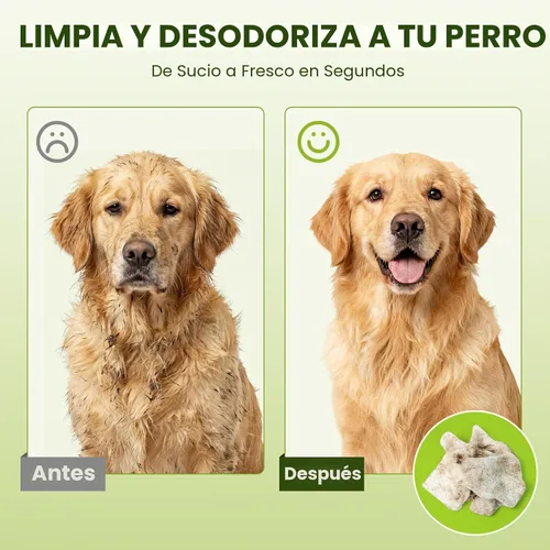 Vista 5 de PawSono Toallitas hipoalergénicas para perros, gatos y animales pequeños, 100