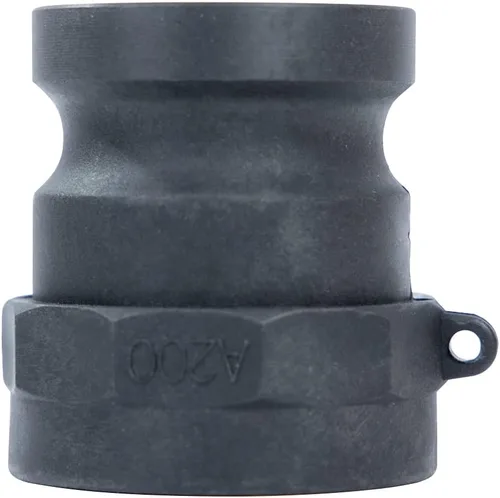 Vista 5 de 1 accesorio de bloqueo de leva de polietileno de 2 pulgadas, parte estándar A, manguera de ranura de leva, 2 accesorios de camlock, adaptador macho