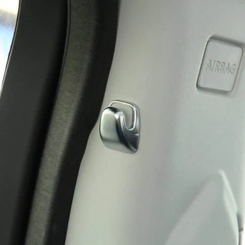 Vista 4 de YIWANG ABS Chrome B Pilar Post Hook Cover Trim 2 unids para Land Rover Discovery Sport 2015-2017 Accesorios de coche