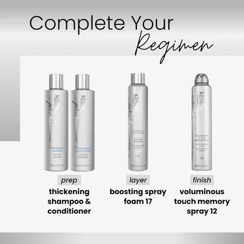 Vista 5 de Kenra Platinum Voluminous Touch Memory Spray 12 Laca corporal para el cabello Memoria Sytle duradera durante 96 horas Volumen suave y táctil