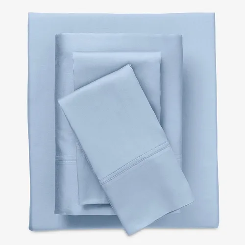 Vista 14 de BrylaneHome Bed Tite 300 Thread Count Sheet Set - Twin, Blue Floral