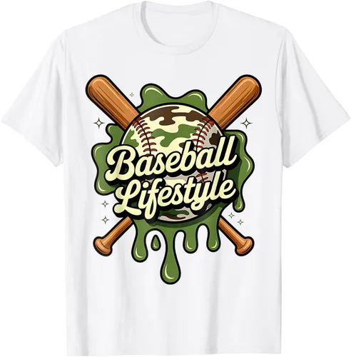 Vista 102 de Baseball Life Style 101 Apparel Youth Drip Baseball Boys Kid Camiseta