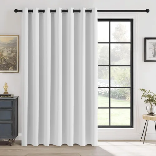 Vista 44 de RYB HOME Cortinas portátiles para puerta con privacidad, cortinas opacas y aislantes térmicas para dormitorio, armario, sala de estar, comedor, Beige