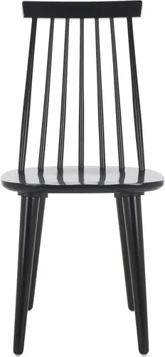 Vista 9 de SAFAVIEH Furniture - Juego de 2 sillas auxiliares Burris - Gris - Madera maciza - Diseño moderno de línea limpia - Ideal para comedor, cocina, sala