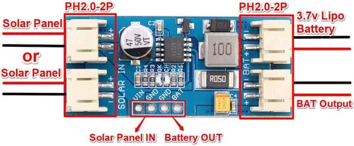 Vista 6 de Taidacent CN3791 Cargadores solares MPPT cargador de batería solar 6V 12V MPPT controlador de carga solar 3.7V 4.2V 2A Li módulo de placa de carga